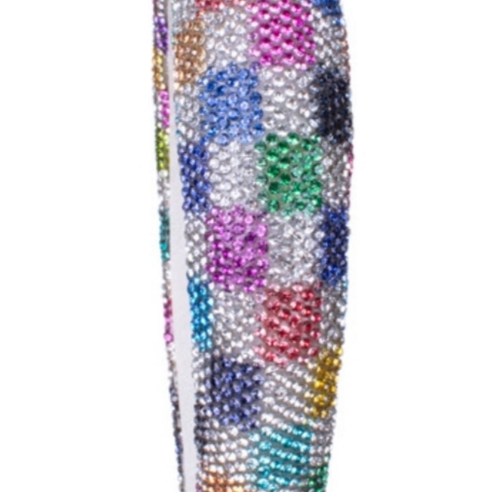 Pattern Rhinestone Headband-MULTI - Picture 2 of 2